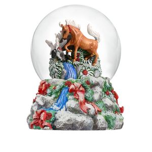 Breyer Winter Wonderland Musical Snow Globe