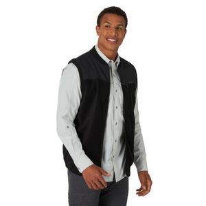 Wrangler Men's ATG Fleece Bomber Vest