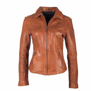 Mauritius Women's Else Leather Jacket - Cognac