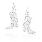 Montana-Silversmith-Boot-Dangle-Earrings---Silver