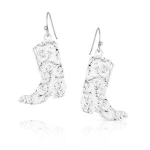 Montana Silversmith Boot Dangle Earrings - Silver