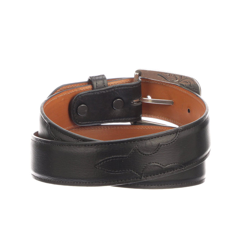 Lucchese-Men-s-Buffalo-Smooth-Belt---Black