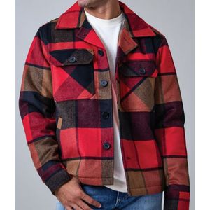 Kimes Ranch Men's Grants Coats - Rust Red/ Brown Plaid