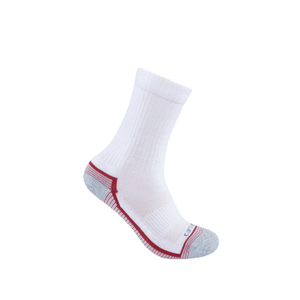 Carhartt Women's Force Midweight Crew Sock 3 Pack - White