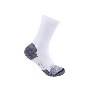 Carhartt Women's Force Midweight Crew Sock 2 Pack - White