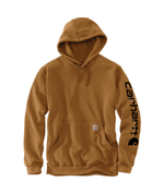 Carhartt-Men-s-Midweight-Sign-Logo-Hooded-Short-Sleeve---Brown