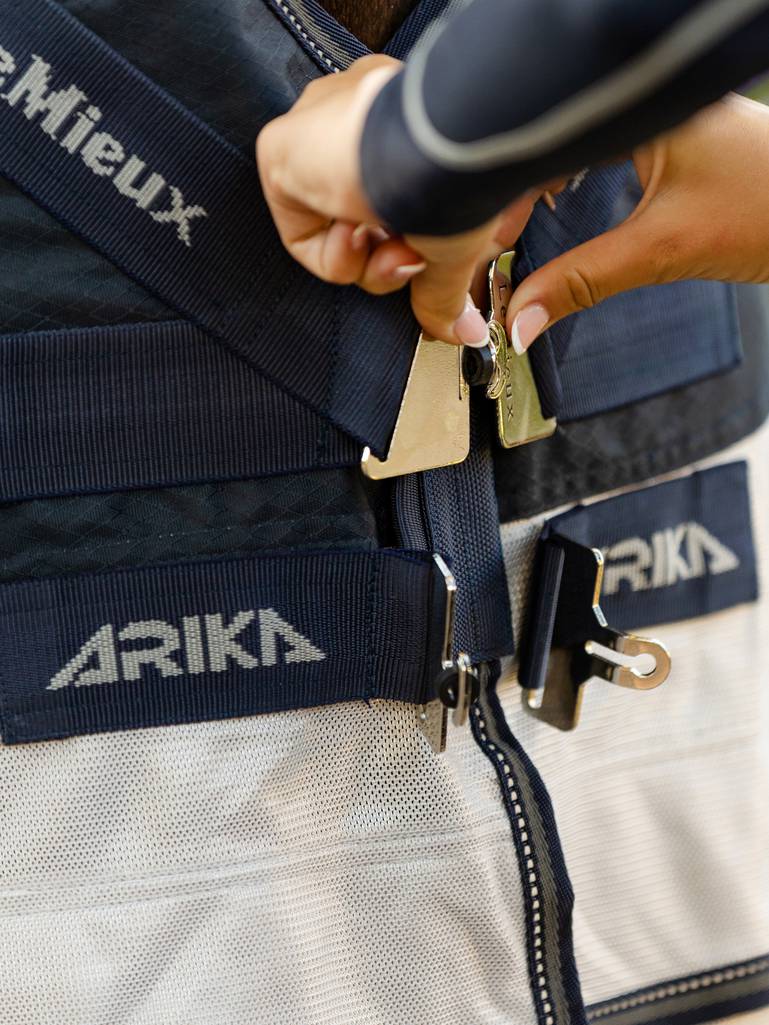 LeMieux-Arika-Shower-Tek-Fly-Rug---Grey---Navy