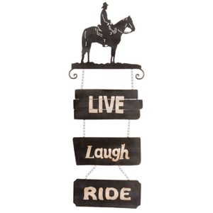 Tough 1 Cowboy Sign - Live Laugh Ride