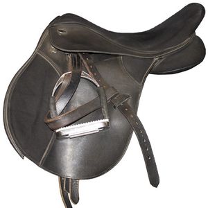Used Thorowgood T4 Close Contact Saddle 17.5W - Brown
