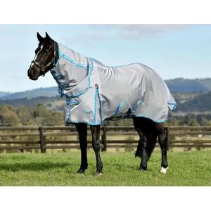 Weatherbeeta ComFiTec Hexi Combo Fly Sheet - Silver / Teal Blue