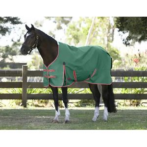 Weatherbeeta ComFiTec Prelim Standard Neck Rain Sheet - Dark Green/Red/White