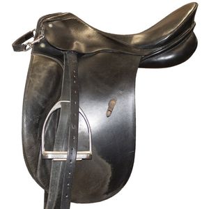 Used Passier Grand Gilbert Dressage Saddle 17.5"W - Black