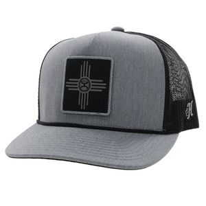 Hooey Unisex Zia Trucker Hat - Grey / Black