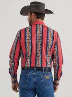 Wrangler-Men-s-Checotah-Snap-Red-Print-Western-Shirt