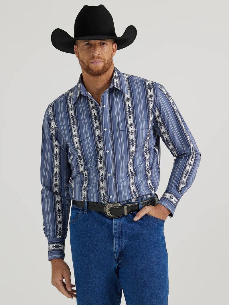 Wrangler-Men-s-Checotah-Long-Sleeve-Shirt---Navy--112346070-