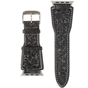 Nocona iWatch Band Floral - Black