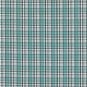 Wrangler Men's Riata Short Sleeve Plaid Shirt (112346243) - Teal Black