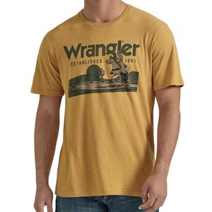 Wrangler Short Sleeve Logo T-Shirt - Pale Gold