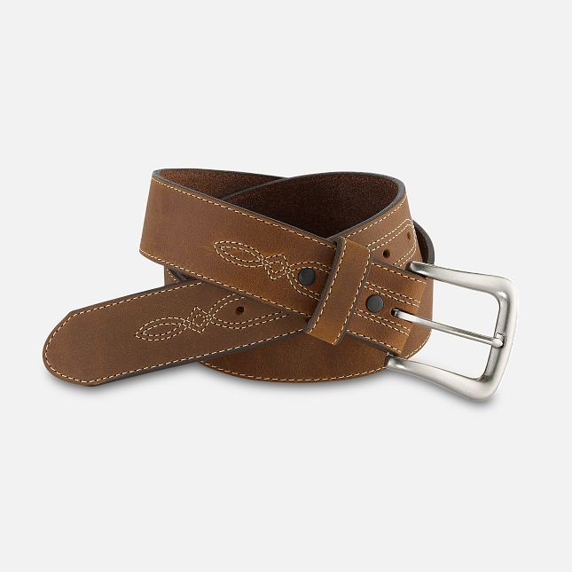 Red Wing Shoes Men s Western Belt Brown