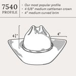 Stetson-SFLRAT-7540-dimensions