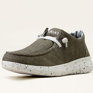 Ariat Men's Hilo Stretch Lace Shoe - Grey Noir/Shattered Charcoal