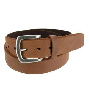 Ariat Beveled Edge Embossed Logo Belt - Brown