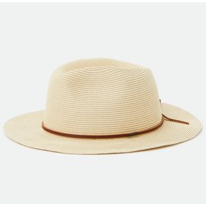 Brixton Unisex Wesley Straw Packable Fedora - Tan