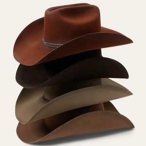 Stetson Unisex Boss Of The Plains 6X Fur Felt Western Hat - Assorted Brown