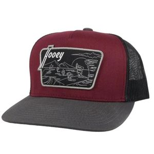Hooey Davis Trucker Hat - Maroon / Black