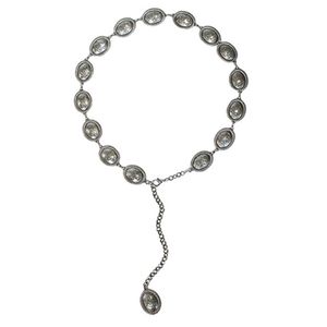 Angel Ranch Women's 1" Oval Conchos Belt - Silver