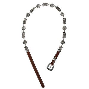 Angel Ranch Women's 1/2" Rectangle Floral Conchos Belt - Silver