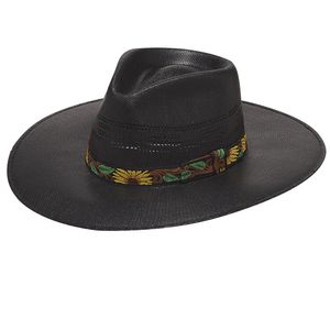 Twister Women's Pinch Front Bangora Fashion Hat - Sunflower / Black
