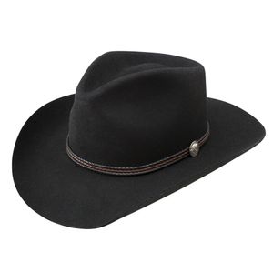 Stetson Woodrow Wool Felt Hat - Black