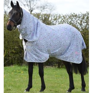 Saxon Mesh Sheet Combo Neck with Gusset Belly Wrap Blanket - Sea Unicorn