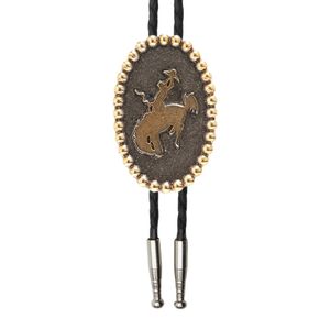 AndWest Bolo Tie - Buckin' Bronc Rider