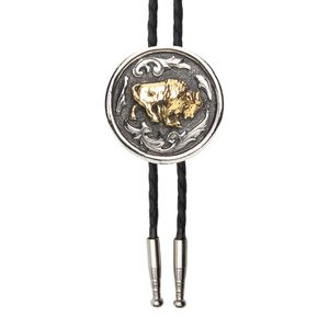 AndWest Bolo Tie - Buffalo with Scrolls