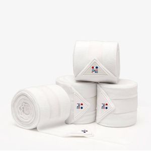 Premier Equine Polo Fleece Bandages - White