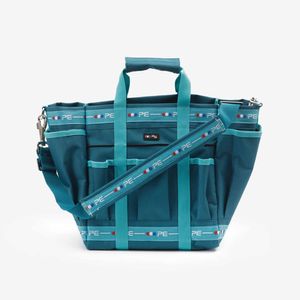 Premier Equine Grooming Kit Bag - Medium Blue & Peacock