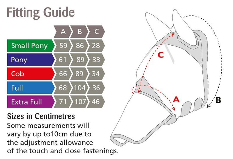 shires-fine-mesh-fly-mask-with-ears-size-chart