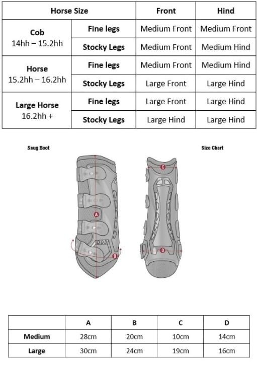 lemieux-ultramesh-snug-boot-size-chart
