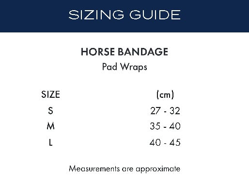 premier-equine-bandage-wrap-pad-size-chart