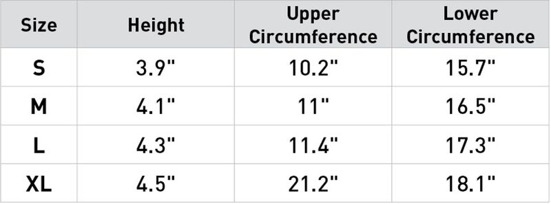 equivana-odin-flexi-overreach-boot-size-chart