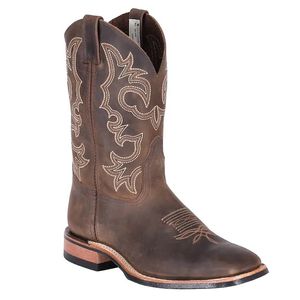 Canada West 8591 Men's 11" Brahma Ranchman Roper Boot - Crazy Goucho Brown