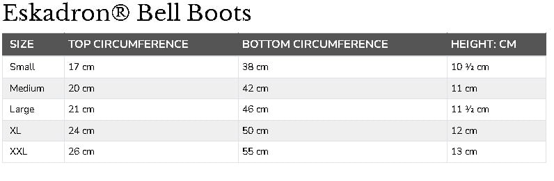 eskadron-rubber-bell-boot-size-chart