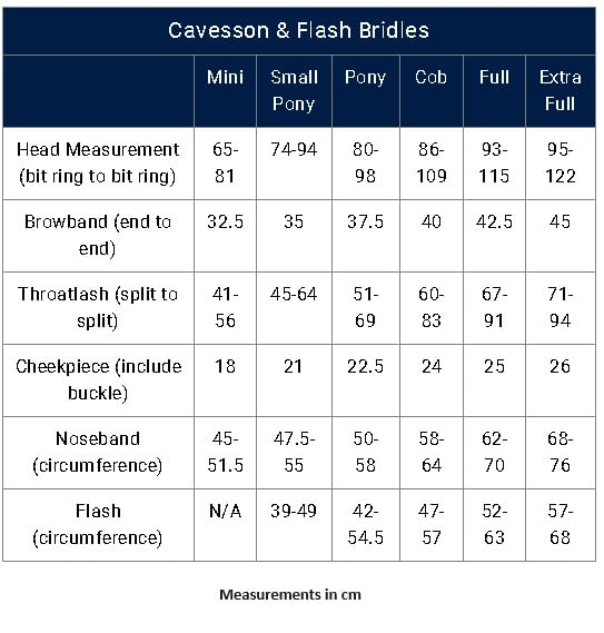 shires-cavesson-and-flash-bridle-size-chart