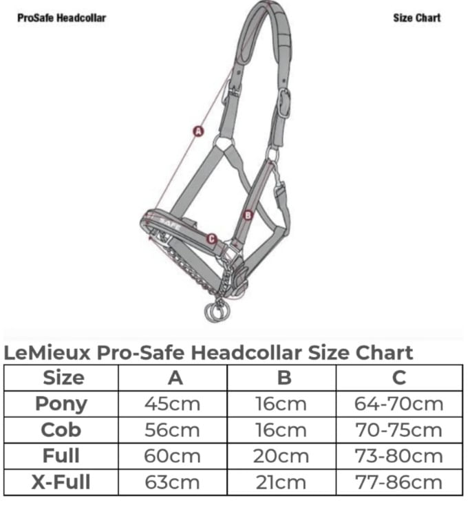 lemieux-pro-safe-halter-size-chart