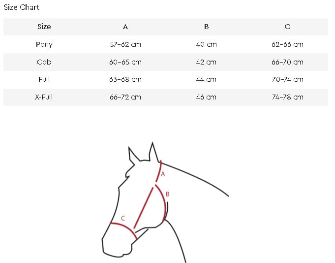 schockemohle-melbourne-halter-size-chart