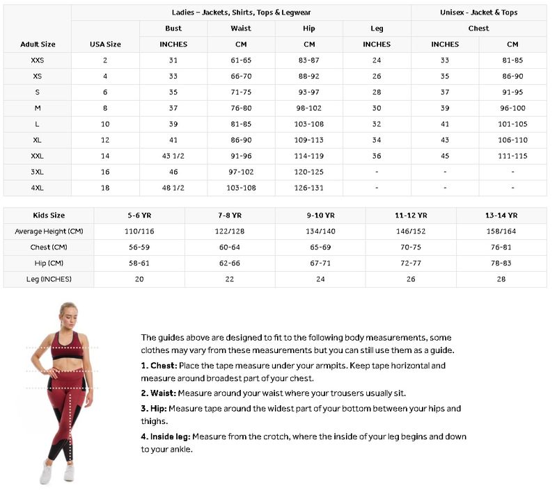 horseware-clothing-size-chart