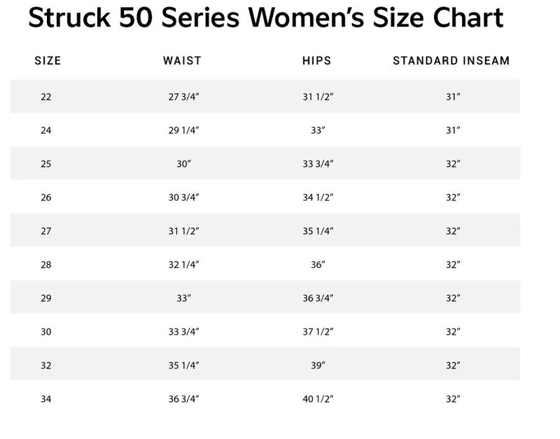 struck-50-series-breech-size-chart