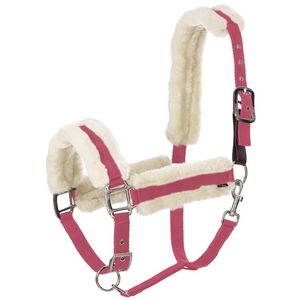 Equinavia Valkyrie Ultra Fleece Breakaway Halter - Raspberry/White